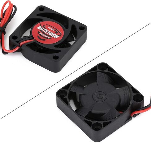 INJORA RC Motor Cooling Fan 16000RPM Motor ESC Fan Radiator for 1/12 1/10 1/8 RC Car Accessory Upgrade Parts, 40 * 40mm in Saudi Arabia