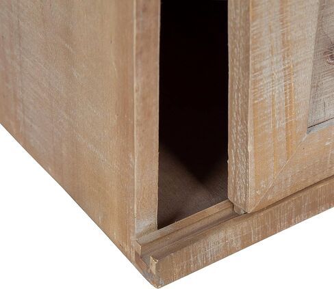 Kate and Laurel Cates Decorative Wood Wall Storage Cabinet with Two Sliding Barn Doors, Rustic Gray in Kuwait