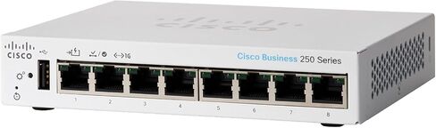 سيسكو بيزنس CBS250-8PP-D المحول الذكي | 8 منفذ جنرال إلكتريك | بو الجزئي | سطح المكتب | ضمان الأجهزة المحدود مدى الحياة (CBS250-8PP-D-NA) in Saudi Arabia