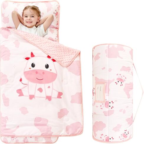 Viviland Toddler Kid Nap Mat for Preschool, Slumber Bag with Pillow and Blanket, Daycare Sleeping Bag Kindergarten Sleep Mat in Saudi Arabia