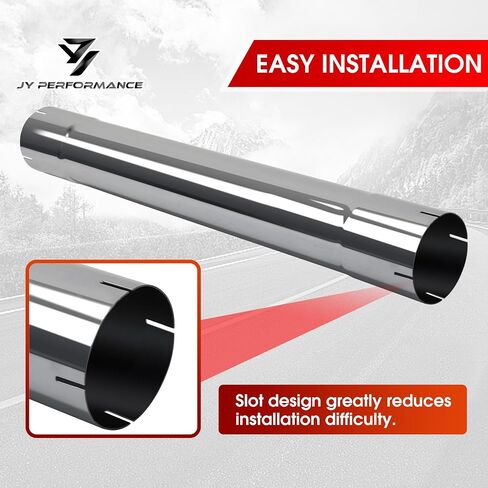 JY PERFORMANCE 4 Inch T304 Stainless Steel Straight Exhaust Pipe 30" Length 4" Muffler Replacement Pipe in Saudi Arabia