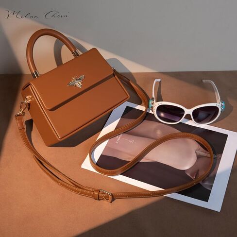 Milan Chiva Small Top Handle Purses for Women Mini Satchel Crossbody Bag Elegant Square Bag in Kuwait