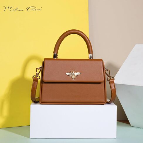 Milan Chiva Small Top Handle Purses for Women Mini Satchel Crossbody Bag Elegant Square Bag in Kuwait