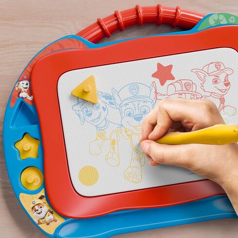 Lollipop Blippi Magnetic Writing Tablet for Kids – Ideal Baby & Toddler Toys – Magnetic Drawing Board with Stands, Pen, and Stamps – Blippi and Mika Inspired Learning Toys for Toddlers 3+ in Saudi Arabia