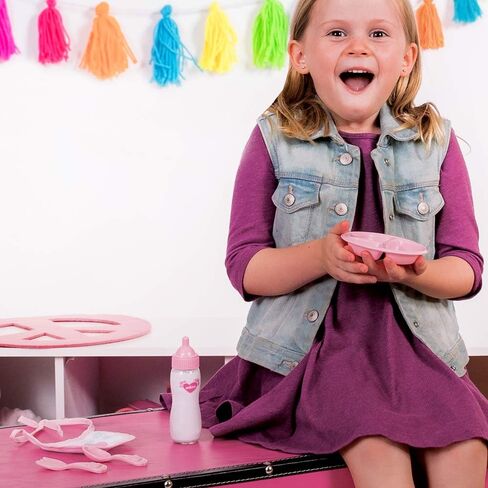 Adora Baby Doll Accessory and Magic Feeding Set, Includes Magic Plate, Disappearing Milk Bottle, Bib, Fork, and Spoon, Birthday Gift For Ages 2+ in Kuwait