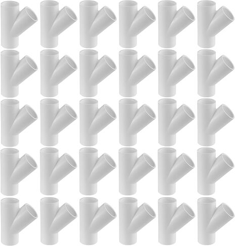 تركيبات أنابيب PVC من سلسلة 475 - واي - الجدول 40 (أبيض) - 1-1/4 بوصة (SOC x SOC x SOC) / سعة التدفق العالي/السباكة، الري، حمام السباحة، المنتجع الصحي، مشاريع DIY/معتمدة من NSF (475-012) ) in Kuwait