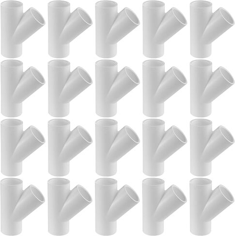 تركيبات أنابيب PVC من سلسلة 475 - واي - الجدول 40 (أبيض) - 1-1/4 بوصة (SOC x SOC x SOC) / سعة التدفق العالي/السباكة، الري، حمام السباحة، المنتجع الصحي، مشاريع DIY/معتمدة من NSF (475-012) ) in Kuwait