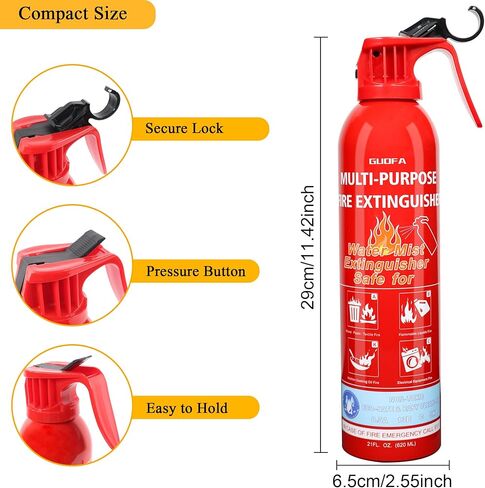 أدوات أمان السيارة في حالات الطوارئ على جانب الطريق، أدوات مساعدة السيارات مع عبوتين من طفايات الحريق، كابلات توصيل، مطرقة أمان، مثلث تحذير عاكس، حبل سحب، صندوق تخزين 7 في 1 in Kuwait