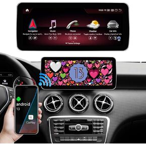 Road Top Android 12 Car Stereo 10.25" Car Touch Screen for Mercedes Benz G Class NTG4.5/ NTG4.7 2012-2015 Year, 8+128G, Support Wireless Carplay, Global Weather,OTA Upgrade,Voice Control