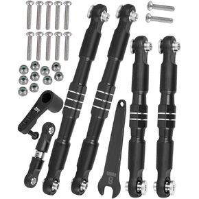 RC Aluminum Turnbuckles Camber Links Upgrades Part for 1/8 Typhon 6s BLX 1/7 Felony 6s BLX Infraction Limitless,7075 Alloy Turnbuckles Camber Links w/25T Servo Arm,Red in Saudi Arabia