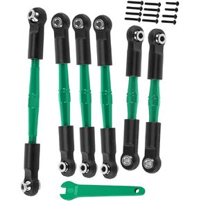 جزء ترقيات وصلات الحدبة من الألومنيوم لـ 1/10 Big Rock V3 3S BLX / 1/8 Typhon 3S BLX/Mega 550، (ليس من أجل Big Rock V1/V2) وصلات شدادات معدنية من سبيكة الحدبة، أحمر
