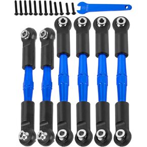 Alloy Aluminium RC Turnbuckles Camber Links Upgrades Part 1/8 Typhon 3S BLX,Typhon Mega 550,for 1/10 Big Rock V3 3S BLX(Only V3),Turnbuckles & Tie Rods Hop-up,6pcs,Red