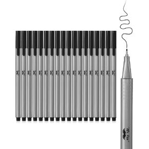 Mr. Pen- Black Fineliner Pens, 0.4mm, 18 Pack, Black Fine Point Pens Fine Point, Fine Liners Artists, Fineliners Pens, School Supplies, Art Pens, Writing Pens, Fine Tip Markers