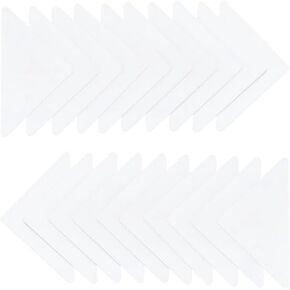 40Pcs Collar Stays for Men's Dress Shirts, No Curl Collar Polo Shirt Collar Stays, Instantly Peel Plastic Collar Anti-Warping Edge Sticker for Shirts and Polo Shirts Accessories