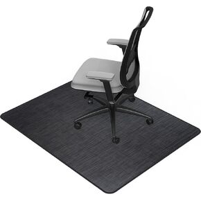 Placoot Heavy Duty Office Chair Mat for Hardwood Floor & Tile 36 inx48 in Waterproof Desk Rolling Chairs Teslin Woven Surface Large Anti-Slip Office/Home