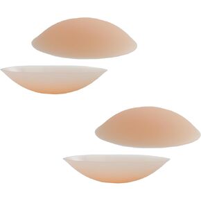 Invisible Cakes Nipple Covers No Show Sticky Bra, Silicone Nipple Covers Reusable for Women, Seamless Cake Breast Covers Nipple Pasties, Adhesive Cake Breast Petals Nipple Shield - 2 Pairs