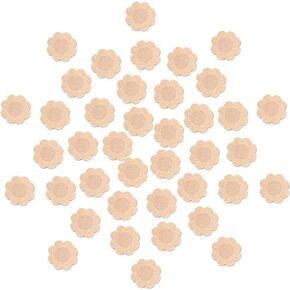 40 Pieces Nipple Covers Disposable,Breast Pasties Plum Shaped Disposable Breast Covers Self Adhesive Petal Bra Pasties for Women