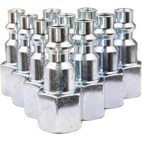 Melprisu Air Compressor Accessories 1/4 Inch Air Coupler Suitable for I/M T ARO Type Air Plug Push-To-Connect with 1/4-Inch NPT Male Thread