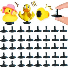20 Pcs Rubber Duck Mount,Flock Locker Rubber Duck Holder for Jeep Dash and Fixed Display,Gift for Jeep Lover,Black（Excluding Rubber Duck） (20 Pcs)