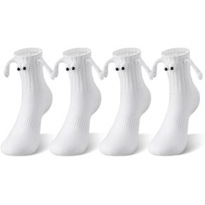 Petrass Funny Socks Gifts Idea Couple Magnetic Hands Holding Socks Birthday Anniversaries for Men, Women, Him, Friends in Kuwait