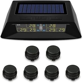 Sykik SRTP706 Tire Pressure Monitoring System (TPMS) for Heavier Trucks and RVs with 6 Wheels