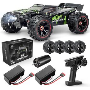 1/14 Brushless RC Cars for Adults Fast 50+ mph, RC Trucks 4x4 Offroad Waterproof, Electric Powered High Speed Remote Control Car, Scary Fast Extreme RC Truggy with 3S Battery for Snow Sand