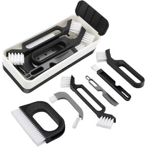 SetSail Grout Brush, Cleaning Brush Set, Crevice Cleaning Brush, Thin Brush for Cleaning, Scrub Brushes for Cleaning, Cleaning Brushes for Bathroom, Faucets, Window, Toilet (4 Pack)