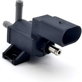 1 PC Automotive Boost Control Solenoid Valve, Replaces OEM Part Number 06F906283F 06F906283D 702588040 037906283D Accessories, Compatible with Audi, Tiguan, Eos Beetle, GTI Golf (Black)