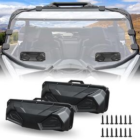 2PCS UTV Windshield Vents StarknightMT UTV Roof Vents Compatible with Polaris RZR General Ranger, Maverick Commander, Pioneer, Teryx KRX Mule, for Hard-Coated Polycarbonate Windshields and Hard Roofs