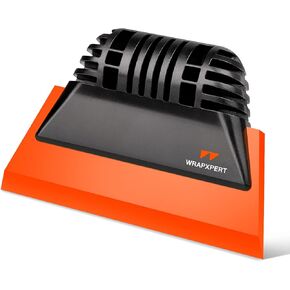 WRAPXPERT Orange Small Squeegee Window Tint Squeegee,Non-Slip Handle Rubber PPF Squeegee,Window Tint Tools for Car Cleaning Shower Glass Door