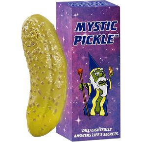 DR DINGUS Mystic Pickle - Magic Fortune Teller with 100+ Witty Responses - Unveiling The Briny Secrets of The Universe - Endless Entertainment with Friends and Family - Best Novelty Gag Gift!