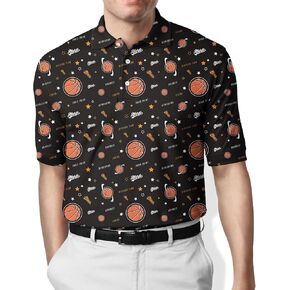 Funny Men's Golf Polo Shirts Men’s Novelty Short Sleeve Polo Shirts ，Moisture Wicking Quick Dry Golf Shirts