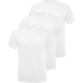 Rocksir Men’s 3 Pack Polos Shirt Quick Dry Short Sleeve Athletic Performance Polos Tops Tee