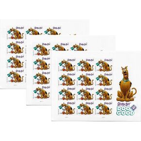 USPS Scooby-Doo! Pane of 12 First-Class Forever Stamps Scott 5299 (3 Sheets of 12)