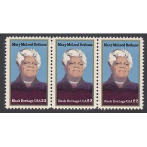 Mary McLeod Bethune Black Heritage USA 22¢ Set Of Three Postage Stamps