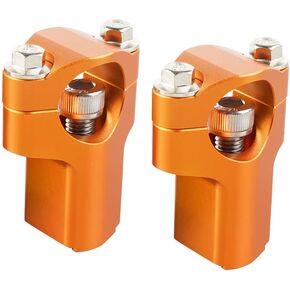NICECNC Orange 28mm Handlebar Mounts Clamp Riser 52mm Height Compatible with KTM 125-530 SX/SXF/XC/XCF/XCW/EXC/EXCF 2005-2015 150-500 XCW/EXC/EXCF 2016-2023,See Fitment
