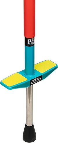 أليكس: عصا سوبر جو بوجو - رمادي، أحمر، أزرق - لعبة القفز والتوازن في الهواء الطلق، إطار مبطن، مقابض ناعمة، ترتد حتى 2 بوصة، للأطفال من 88 إلى 154 رطلاً، للأعمار من 9 سنوات فما فوق in Kuwait