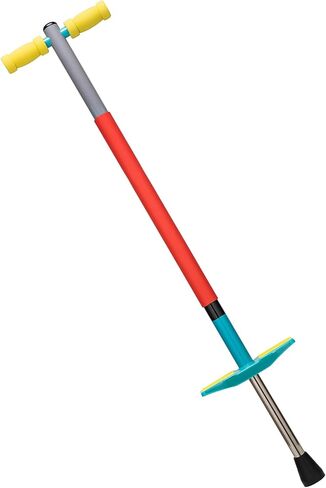 أليكس: عصا سوبر جو بوجو - رمادي، أحمر، أزرق - لعبة القفز والتوازن في الهواء الطلق، إطار مبطن، مقابض ناعمة، ترتد حتى 2 بوصة، للأطفال من 88 إلى 154 رطلاً، للأعمار من 9 سنوات فما فوق in Kuwait