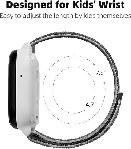 Nylon Bands Compatible with Amigo Jr Watch, Hook & Loop Design Easy for Kids to Put On & Off, Soft Breathable Strap Kids Boys Girls in Saudi Arabia