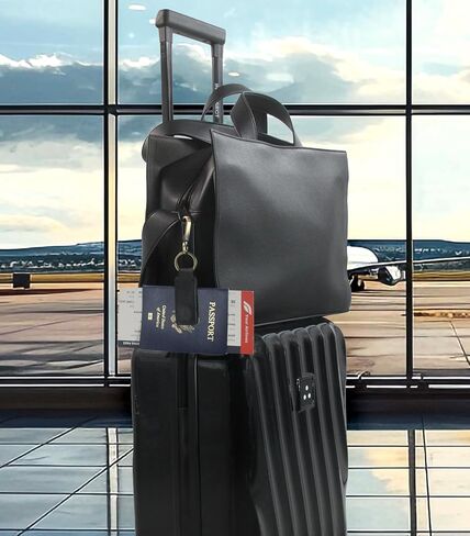 Genuine Leather Magnetic Money Clip with Car Keychain, Cash Card Holder, Slim Leather Money Clip for Men and Women in Kuwait