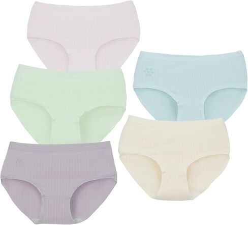 Girls Underwear Organic Cotton Cute Little Girls Panties Comfort Breathable Kids Hipster Briefs Pack of 10 in Saudi Arabia