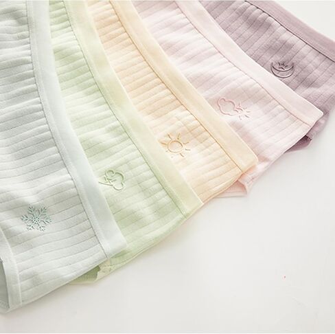 Girls Underwear Organic Cotton Cute Little Girls Panties Comfort Breathable Kids Hipster Briefs Pack of 10 in Saudi Arabia