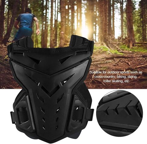 Motorcycle Armor Vest Motorcycle Riding Chest Back Spine Protector Armor Motocross Off-Road Racing Vest Cycling Body Guard Men's Motorcycle Chest Protector for Biking Skiing Cross-Country in Saudi Arabia