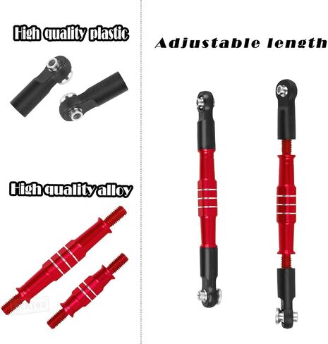 RC الألومنيوم شدادات ربط الحدبة ترقيات جزء ل 1/8 Typhon 6s BLX 1/7 جناية 6s BLX مخالفة لا حدود لها، 7075 سبيكة شدادات وصلات الحدبة ث / 25T ذراع مؤازر، أحمر in Saudi Arabia