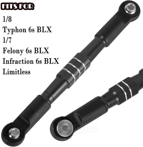 RC الألومنيوم شدادات ربط الحدبة ترقيات جزء ل 1/8 Typhon 6s BLX 1/7 جناية 6s BLX مخالفة لا حدود لها، 7075 سبيكة شدادات وصلات الحدبة ث / 25T ذراع مؤازر، أحمر in Saudi Arabia