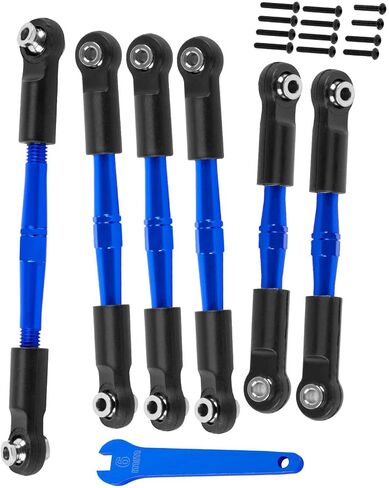 جزء ترقيات وصلات الحدبة من الألومنيوم لـ 1/10 Big Rock V3 3S BLX / 1/8 Typhon 3S BLX/Mega 550، (ليس من أجل Big Rock V1/V2) وصلات شدادات معدنية من سبيكة الحدبة، أحمر in Kuwait