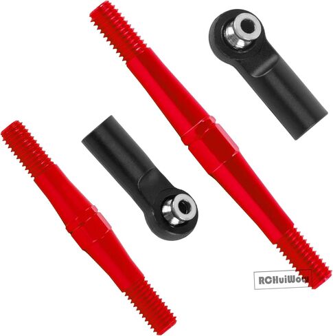 Alloy Aluminium RC Turnbuckles Camber Links Upgrades Part 1/8 Typhon 3S BLX,Typhon Mega 550,for 1/10 Big Rock V3 3S BLX(Only V3),Turnbuckles & Tie Rods Hop-up,6pcs,Red in Kuwait