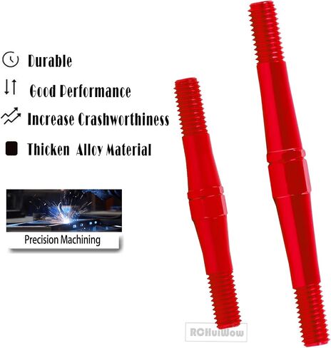 Alloy Aluminium RC Turnbuckles Camber Links Upgrades Part 1/8 Typhon 3S BLX,Typhon Mega 550,for 1/10 Big Rock V3 3S BLX(Only V3),Turnbuckles & Tie Rods Hop-up,6pcs,Red in Kuwait