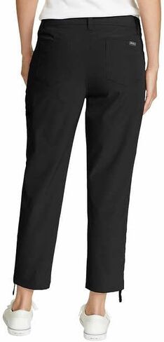 Eddie Bauer Capri Pants for Women with Side Zipprer Cargo Pocket - Women's Hiking Pants with Belt Loop - Ripstop Capri (Blue, 6) in Saudi Arabia