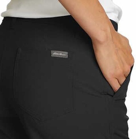 Eddie Bauer Capri Pants for Women with Side Zipprer Cargo Pocket - Women's Hiking Pants with Belt Loop - Ripstop Capri (Blue, 6) in Saudi Arabia